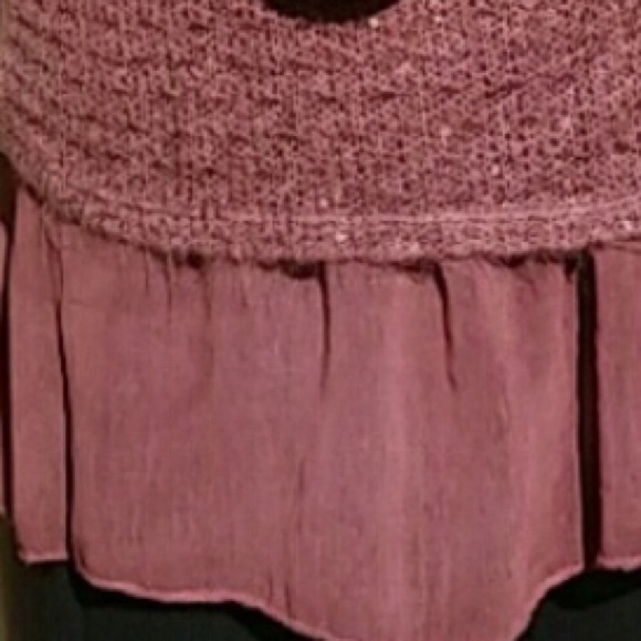 NEW SEDUZIONE Pink Mauve Silk Skirted Sweater Set - Picture 3 of 5